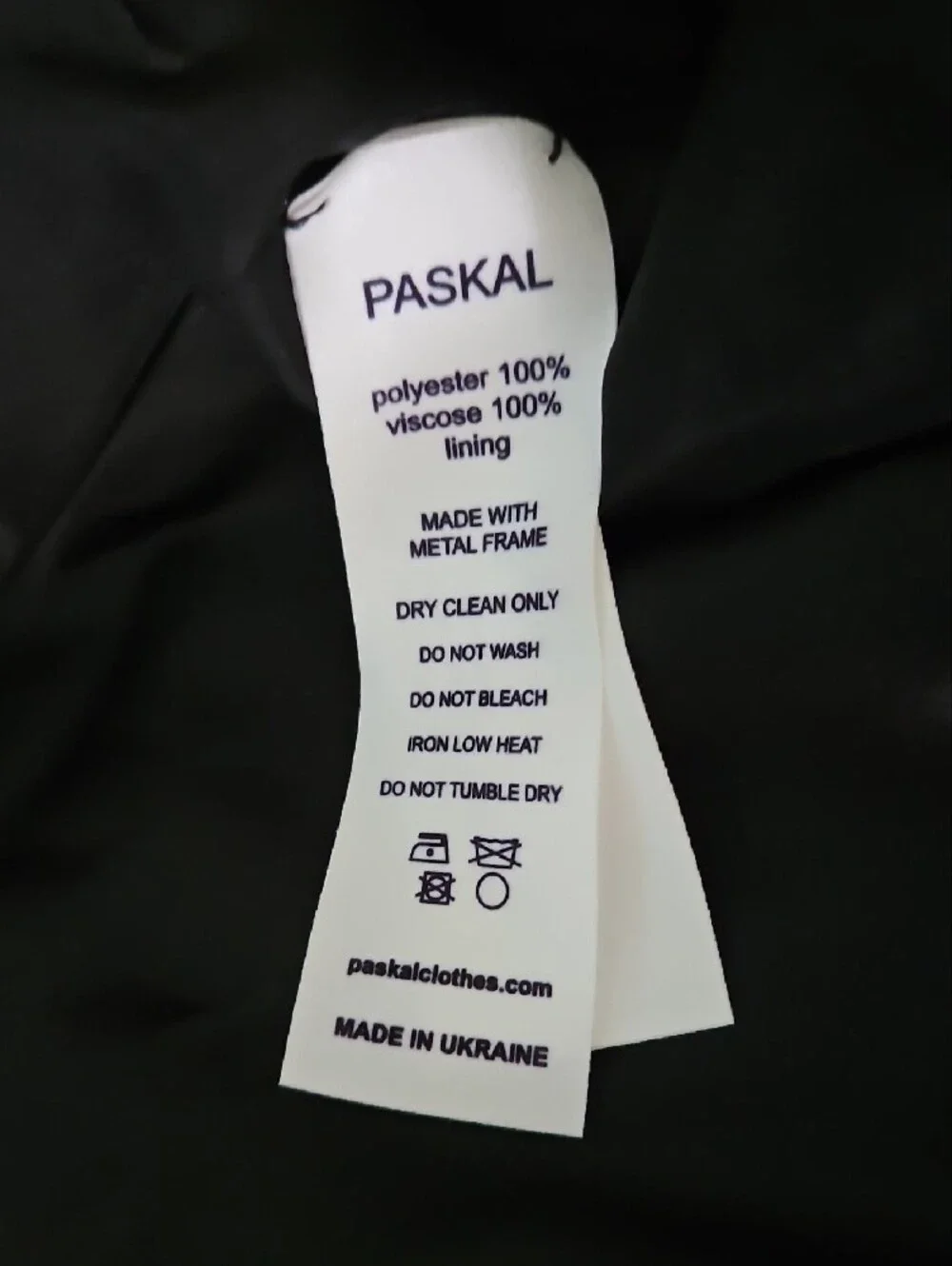 PASKAL Black Satin Wide-Brim Bucket Sun Hat NWOT